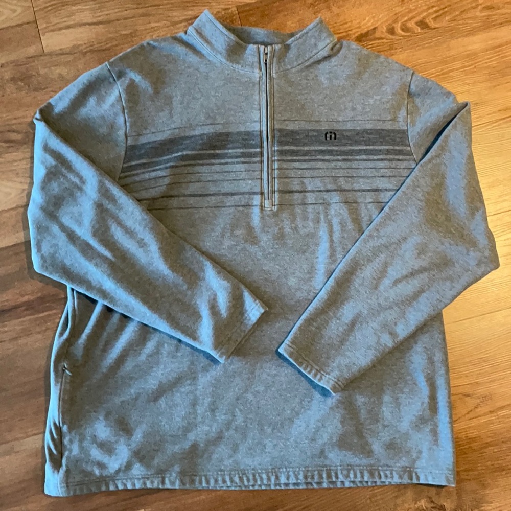 Travis Mathew Grey Quarter Zip
